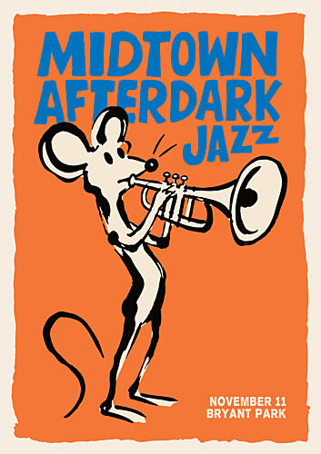 Jazz Mouse Trumpet Player Art Print