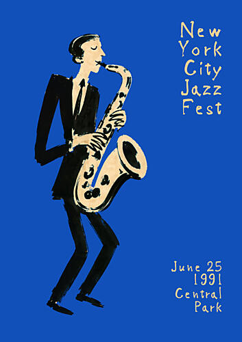 New York Jazz Festival Art Print