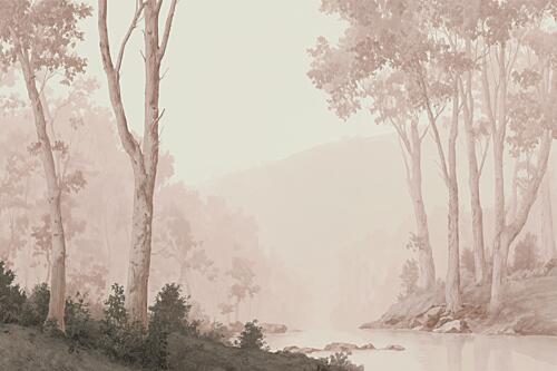 Misty River Serenity Art Print by Marian Plajdicko