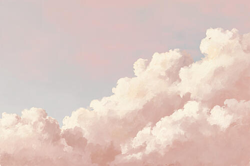 Dreamy Pink Cloudscape Art Print by Marian Plajdicko