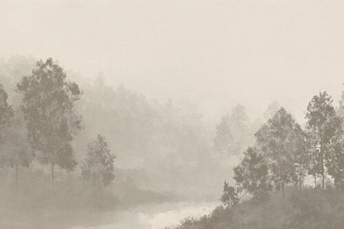 Misty Forest River Art Print by Marian Plajdicko