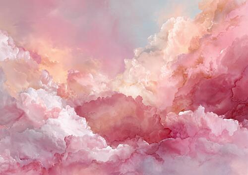 Ethereal Cotton Candy Clouds Art Print by Marian Plajdicko