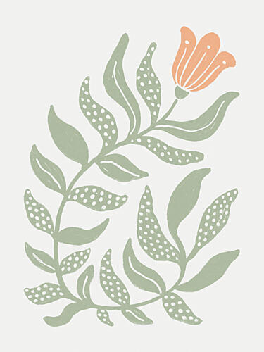Simple Botanical Bloom Art Print