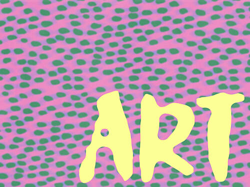Abstract Art Word Dots Art Print