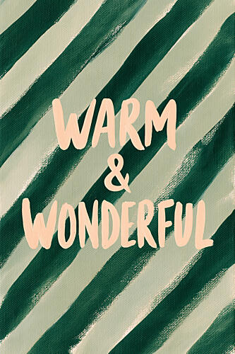 Warm Wonderful Stripes Art Print