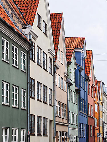 Charming European Row Houses Art Print