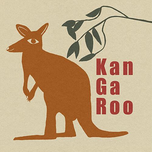 Retro Kangaroo Illustration Art Print