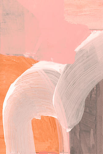 Soft Abstract Strokes Art Print by Cartissi