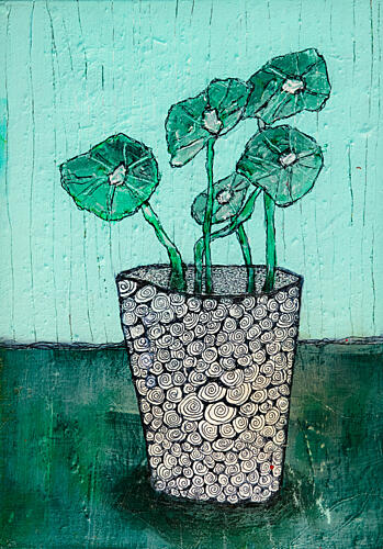 Modern Potted Plant Art Print