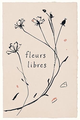 Free Flowers Botanical Sketch Art Print