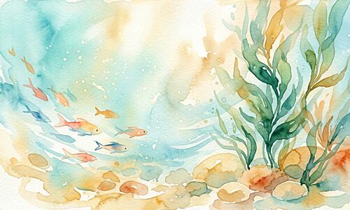 Vibrant Ocean Life Art Print