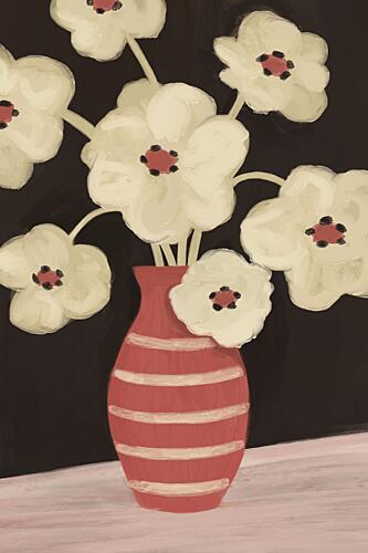 Modern Floral Still Life Art Print