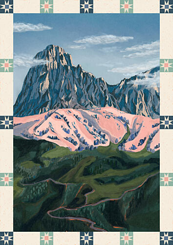 Majestic Alpine Valley Art Print by Sophia Holgate