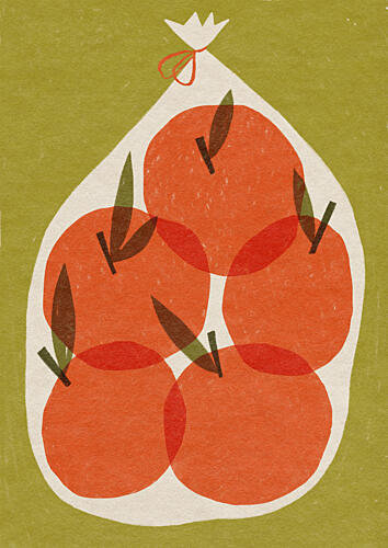 Market Fresh Apples Art Print by Sophia Holgate