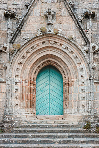 Turquoise Church Door Art Print by HelloHappylife