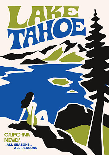 Lake Tahoe Scenic View Art Print