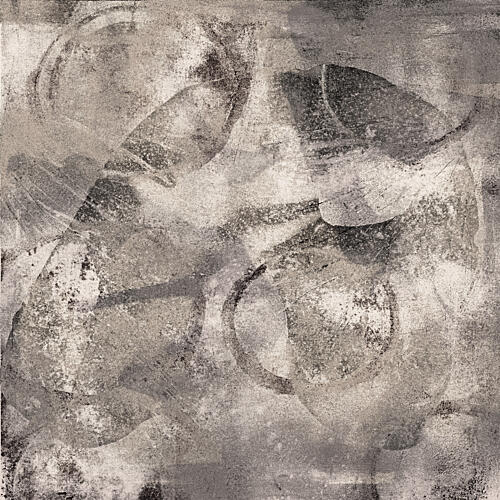 Abstract Gray Grunge Art Print