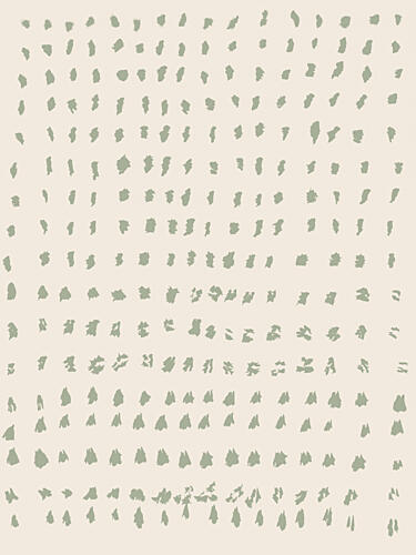 Minimalist Green Dots Art Print