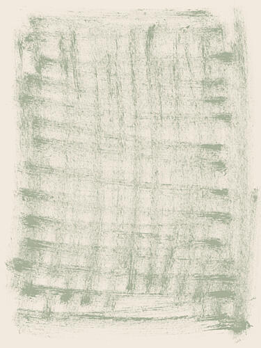 Muted Green Brushstroke Grid Art Print