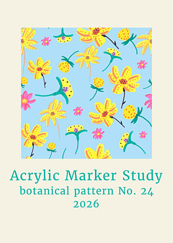 Colorful Botanical Pattern Art Print