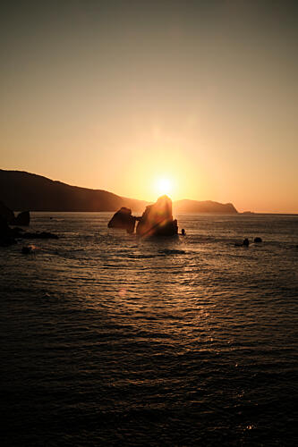 Golden Ocean Sunset Art Print
