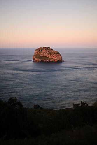 Serene Island Sunset Art Print
