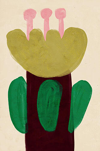 Colorful Abstract Plant Art Print