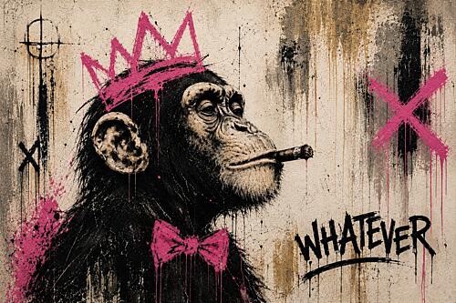 Rebel Monkey King Art Print by Mark Andre Matthews