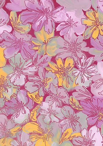 Vibrant Floral Pattern Art Print