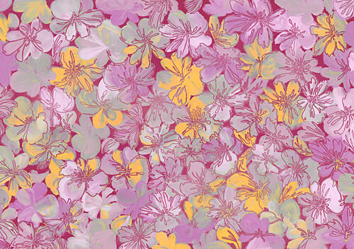 Vibrant Floral Blooms Art Print