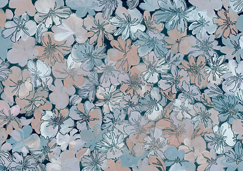 Abstract Floral Pattern Art Print