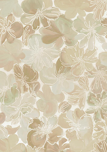 Soft Floral Pattern Art Print
