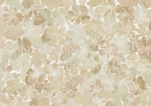 Soft Floral Pattern Art Print