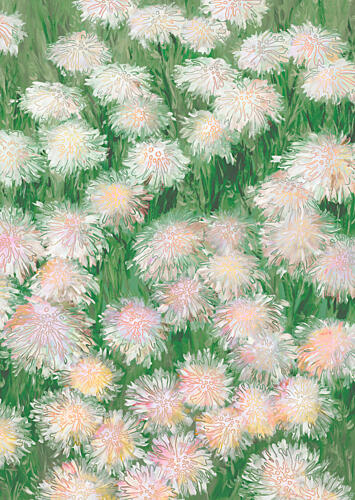 Soft Pink Meadow Art Print