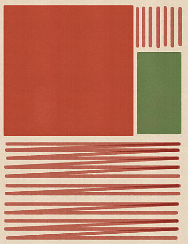 Geometric Color Blocks Art Print