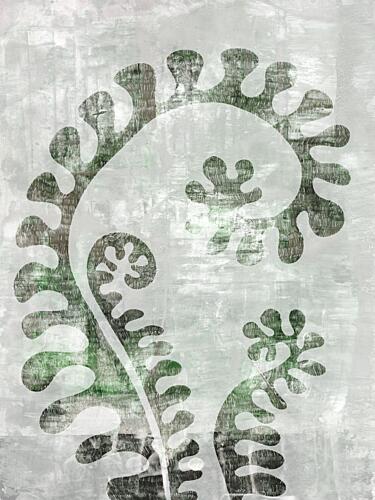 Organic Fern Spiral Art Print