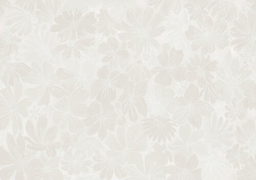 Soft Cream Floral Pattern Art Print