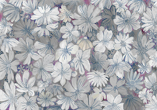 Delicate White Blooms Art Print