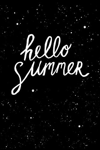 Hello Summer Script Art Print by Hello Elsbeth