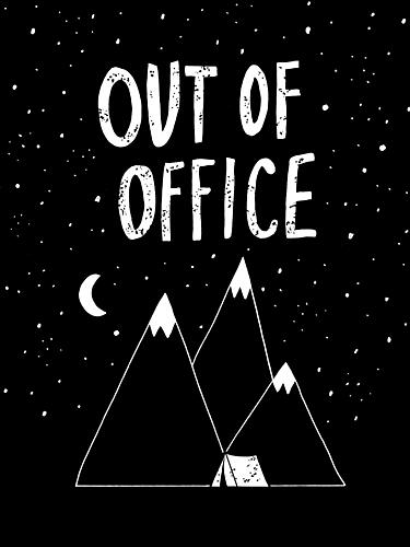 Out of Office Camping Art Print