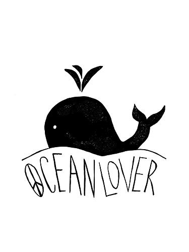 Ocean Lover Whale Art Print