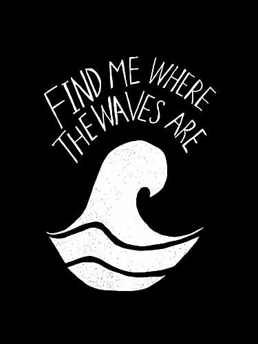Find Me Where Waves Art Print by Hello Elsbeth