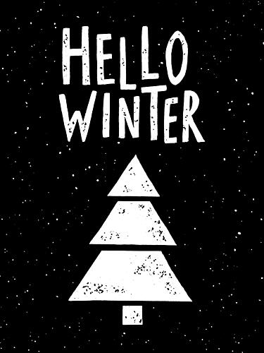 Hello Winter Tree Art Print by Hello Elsbeth