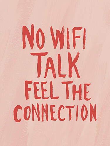Feel the Connection Art Print by Hello Elsbeth