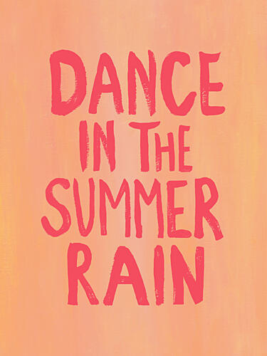 Dance in Summer Rain Art Print by Hello Elsbeth