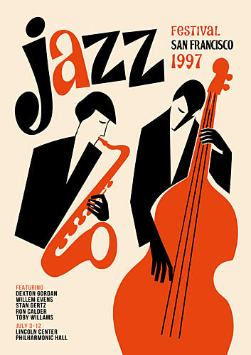 Jazz Festival Musicians Art Print