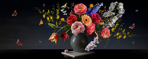 Vibrant Floral Still Life Art Print