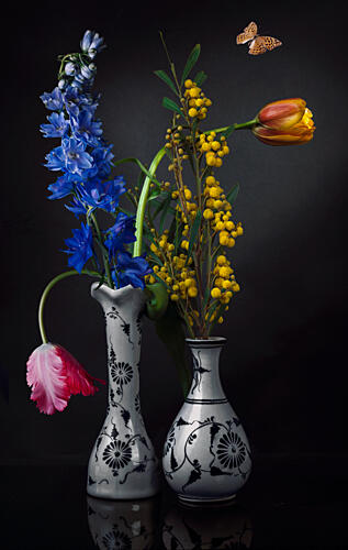 Elegant Floral Still Life Art Print