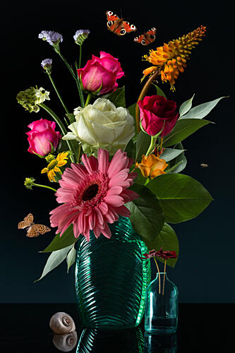 Vibrant Floral Still Life Art Print