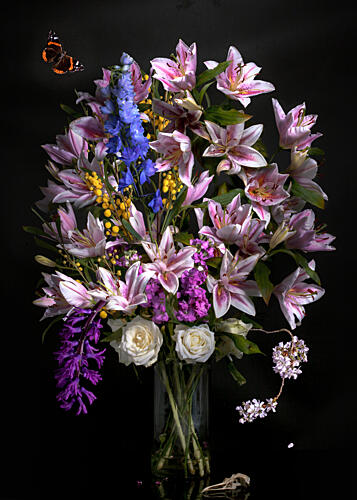 Vibrant Floral Still Life Art Print